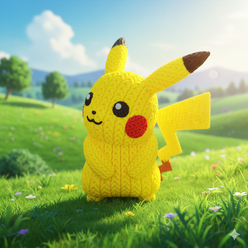 Pikachu Knitted