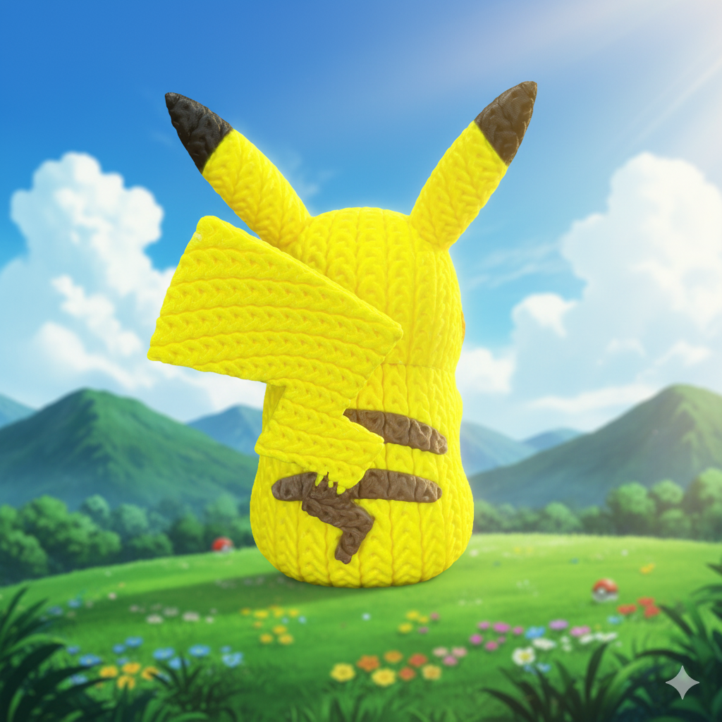 Pikachu Knitted