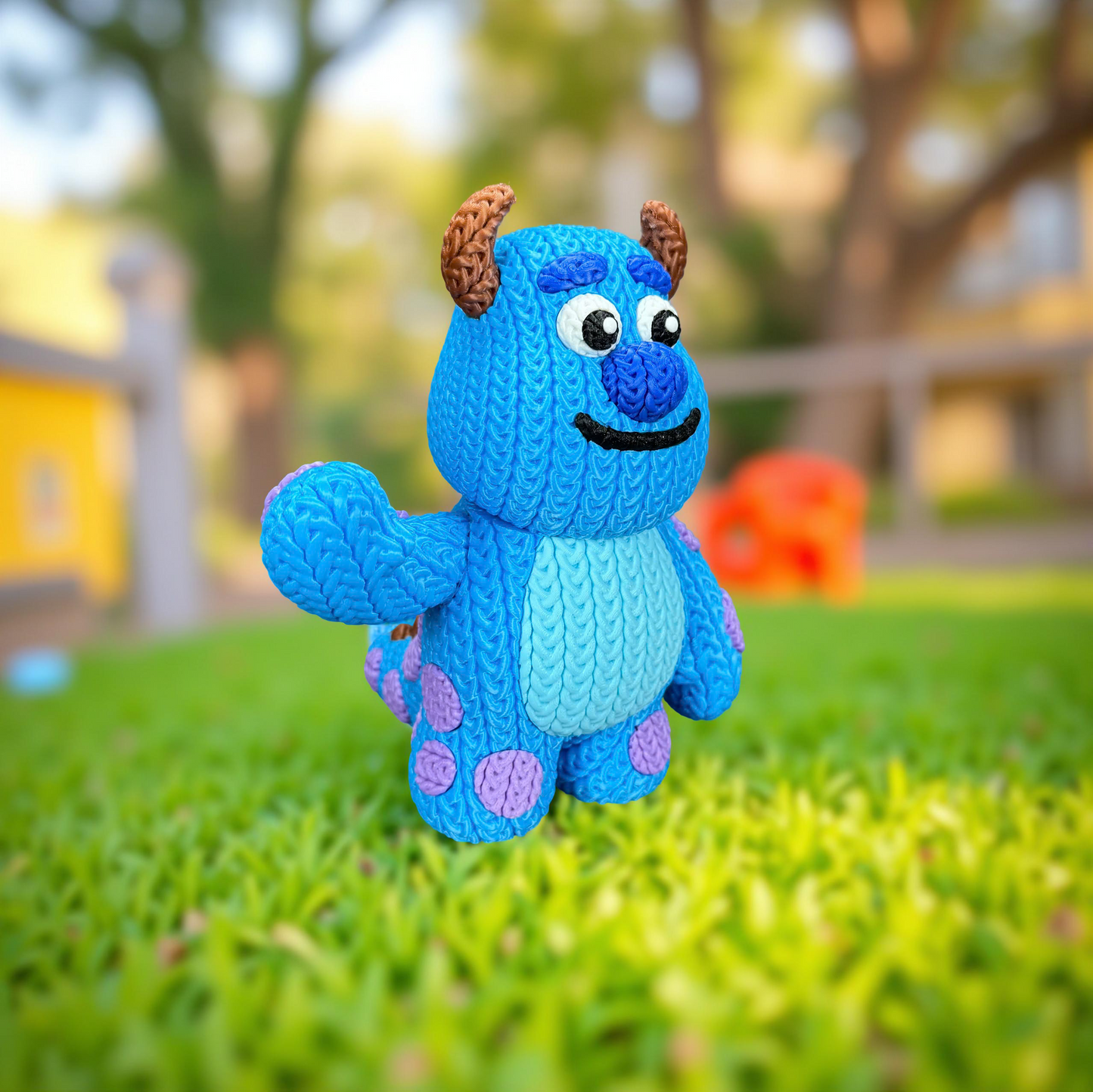 Sulley de punto a crochet